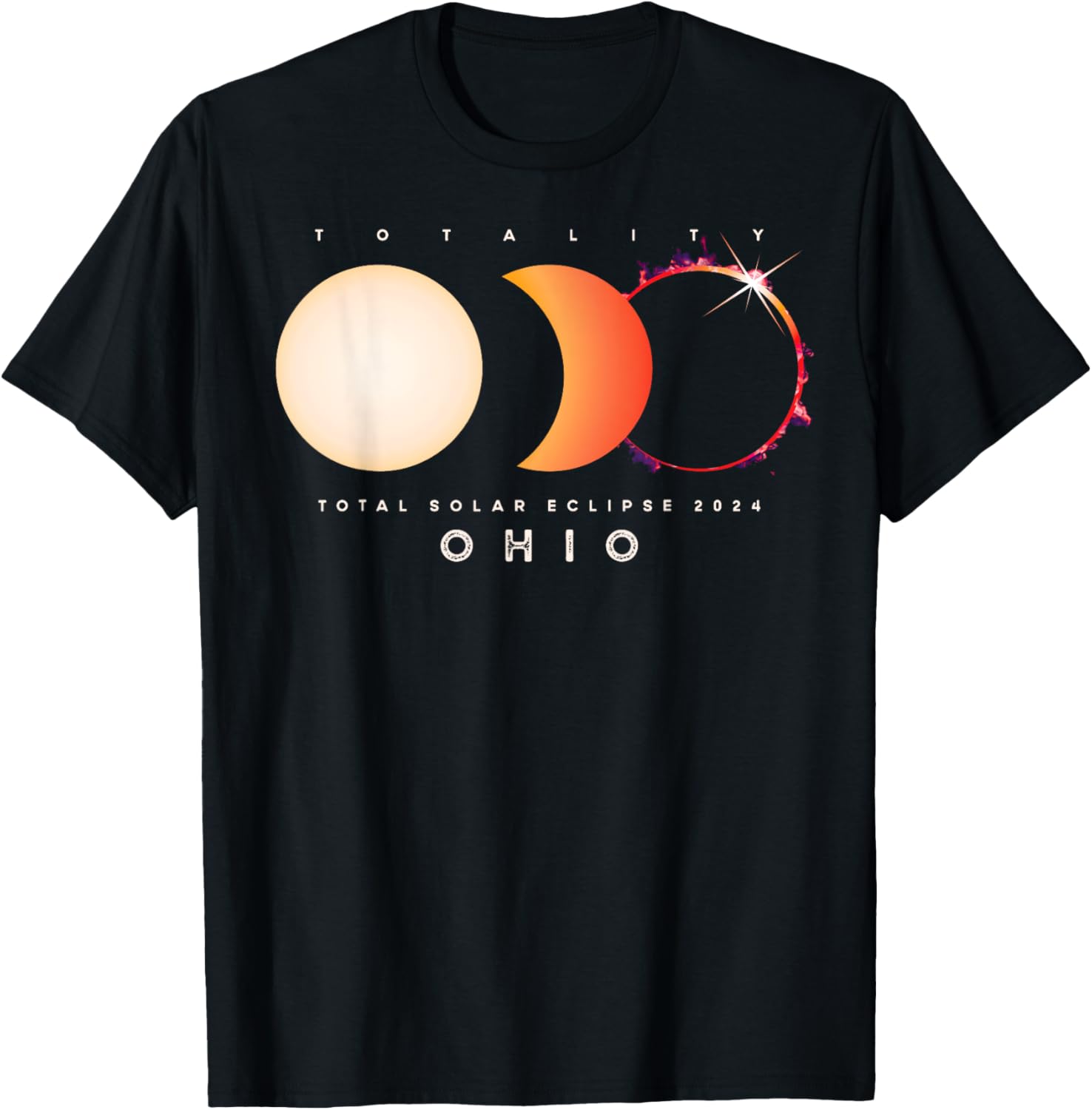 Solar Eclipse 2024 Ohio Total Eclipse T-Shirt