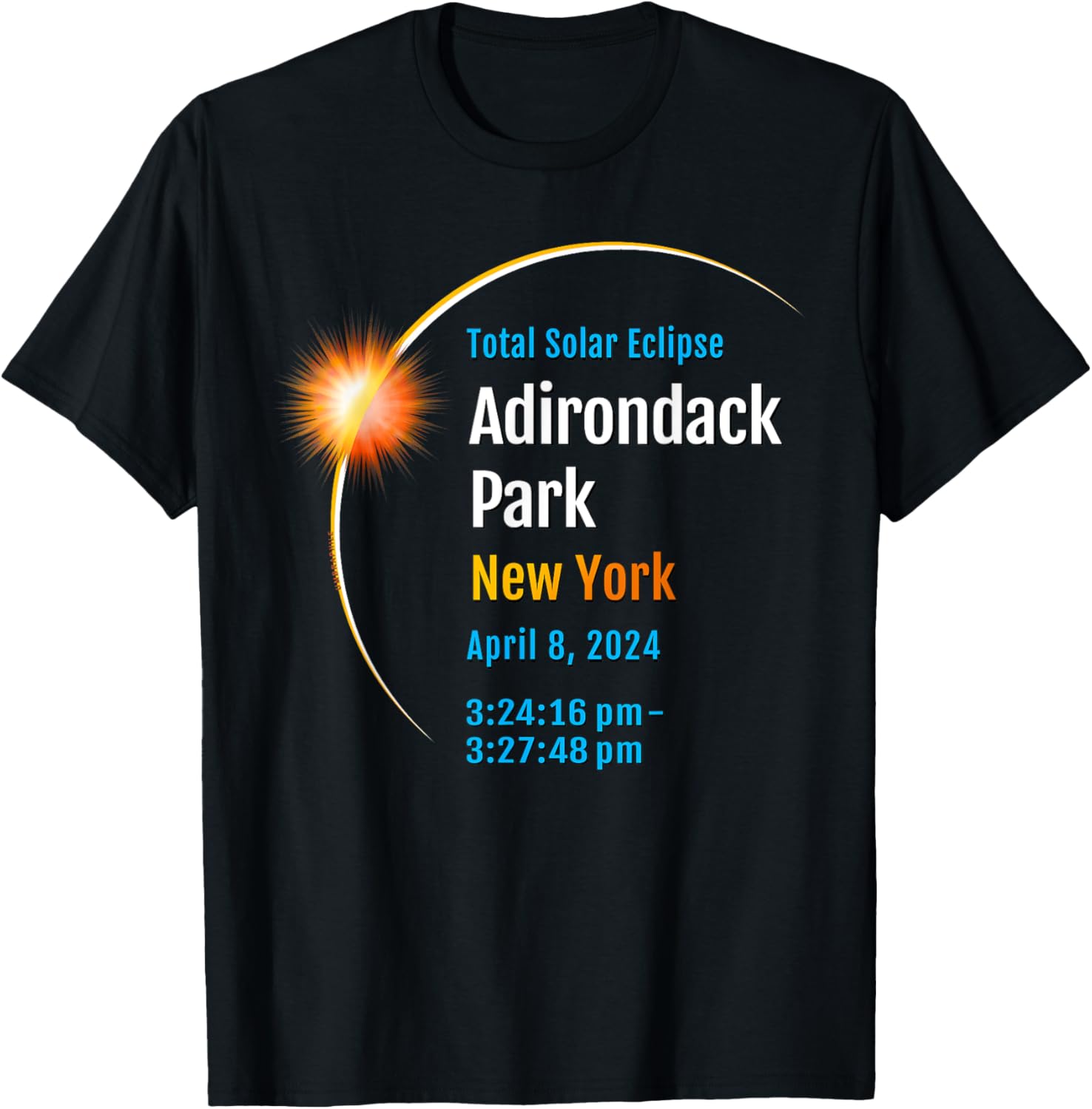 Adirondack Park Total Solar Eclipse 2024 T-Shirt