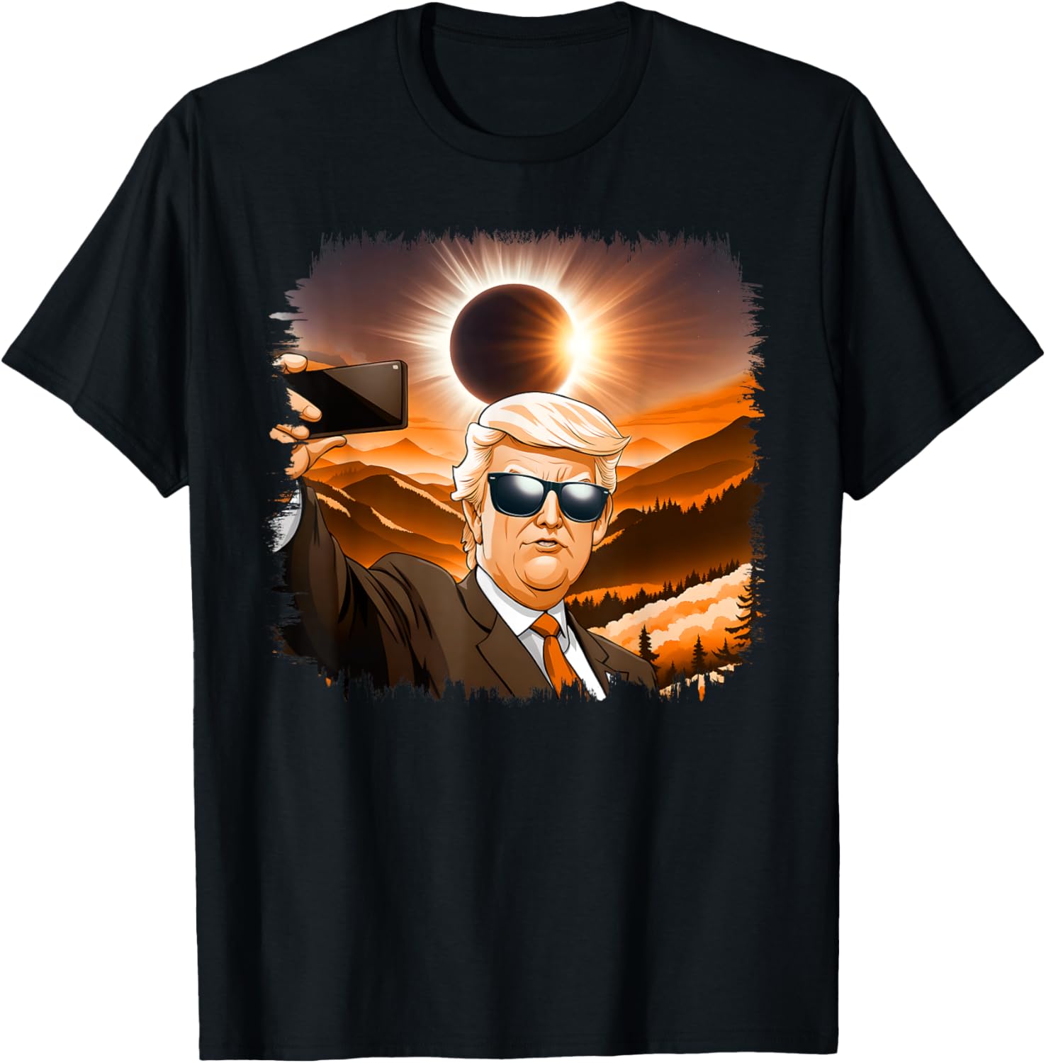 Total Solar Eclipse Trump Selfie T-Shirt