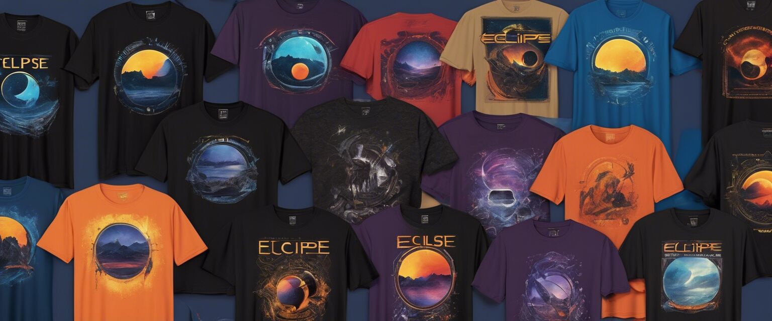 Illustration of eclipse merchandise