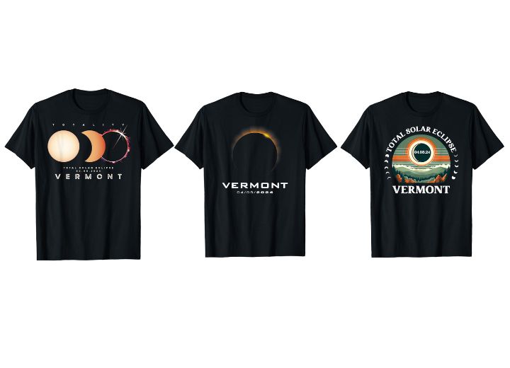 Vermont Total Eclipse Shirts